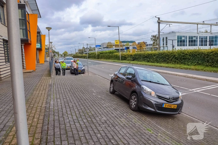 Kop-staartbotsing voor stoplicht