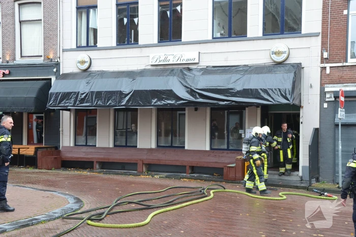 Brand in pand van restaurant Bella Roma