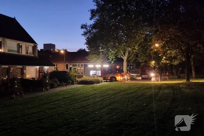 Afgebroken tak blokkeert brandgang