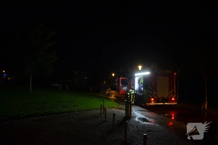 Fiets beschadigd door brand