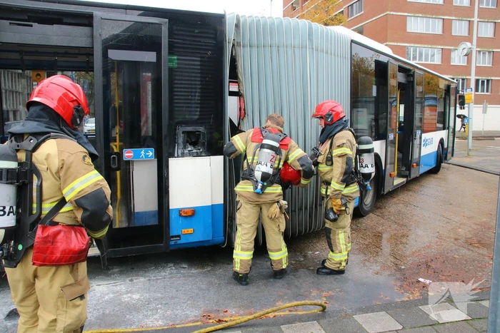 Brand in GVB-stadsbus