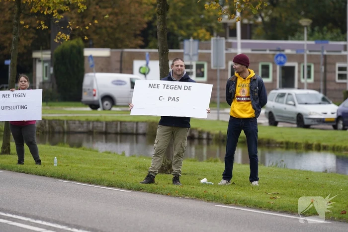 Actievoerders protesteren tegen vaccinatiebeleid