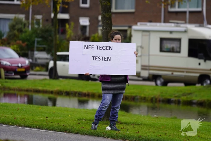 Actievoerders protesteren tegen vaccinatiebeleid