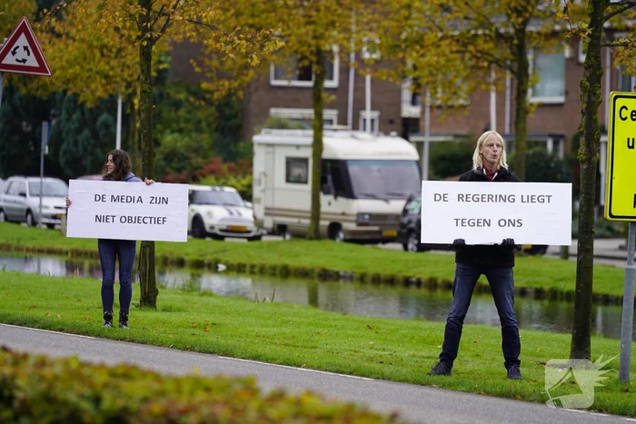 Actievoerders protesteren tegen vaccinatiebeleid