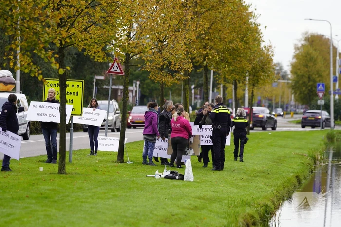 Actievoerders protesteren tegen vaccinatiebeleid