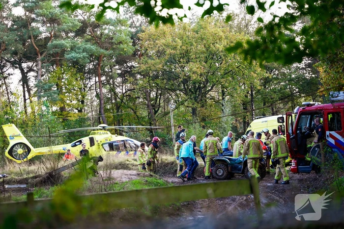 Traumahelikopter landt op terrein Fundustry