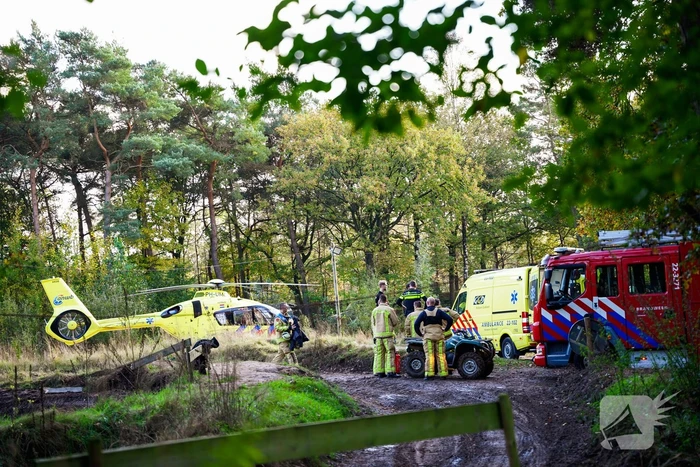 Traumahelikopter landt op terrein Fundustry