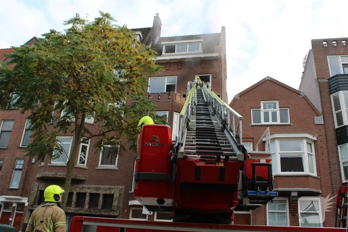 Hevige rookontwikkeling door brand in woning