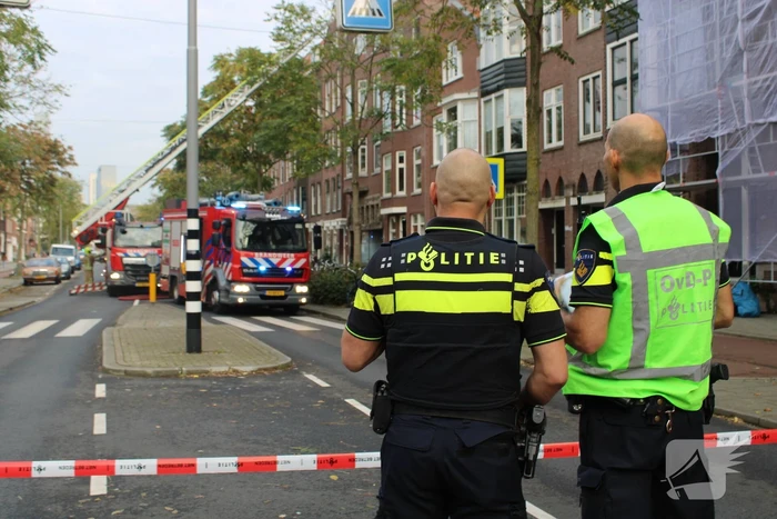 Hevige rookontwikkeling door brand in woning