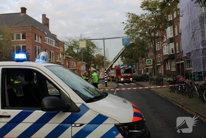 Hevige rookontwikkeling door brand in woning