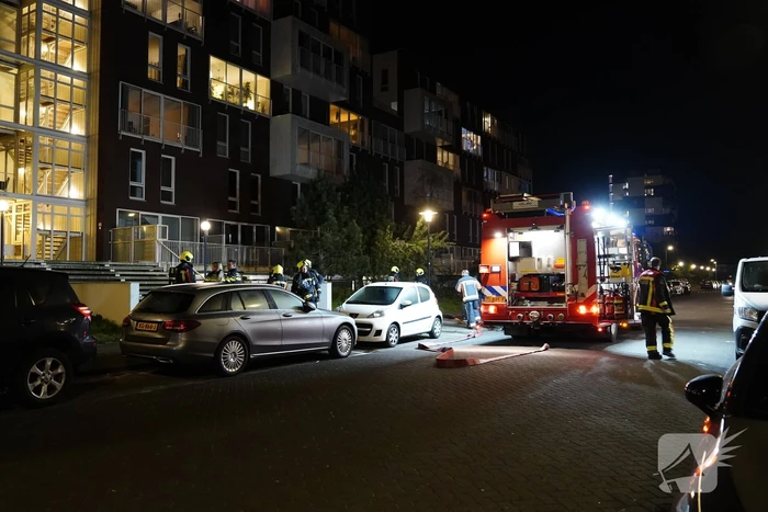 Smeulbrand in appartementencomplex