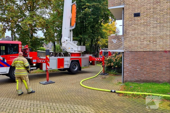 Brand in woning van portiekflat