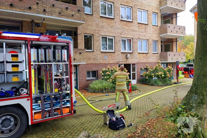 Brand in woning van portiekflat