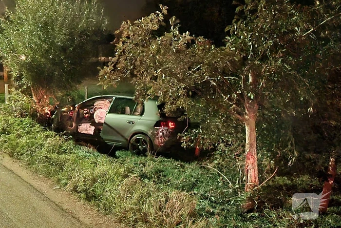 Bestuurder onder invloed belandt in berm