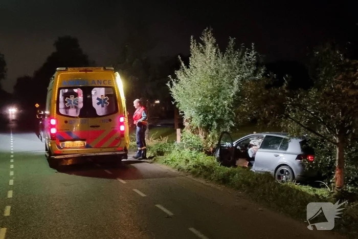 Bestuurder onder invloed belandt in berm