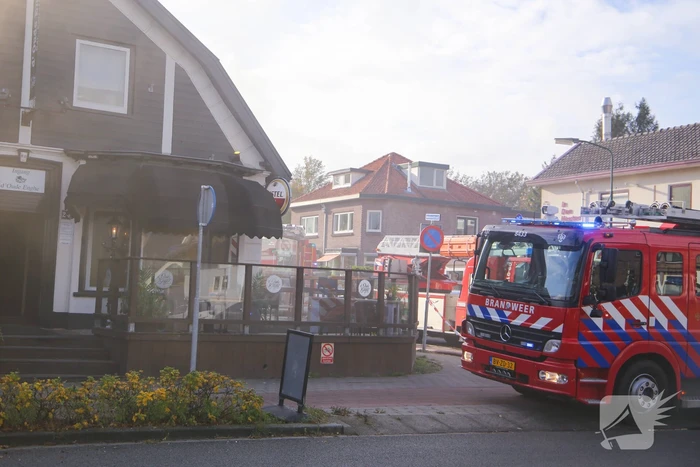 Grote brand in cafe met bovenwoning