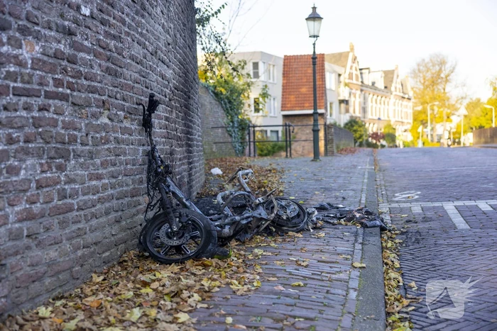 Twee Go-Sharing-deelscooters in vlammen opgegaan