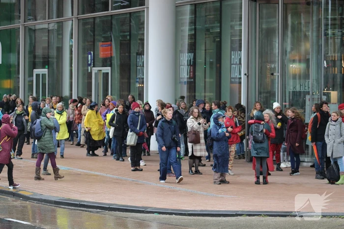 Politie aanwezig bij demonstratie