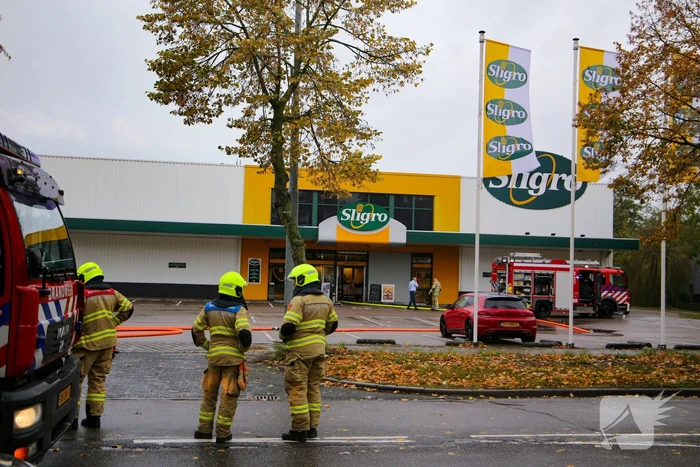 Grote brand in machinekamer Sligro
