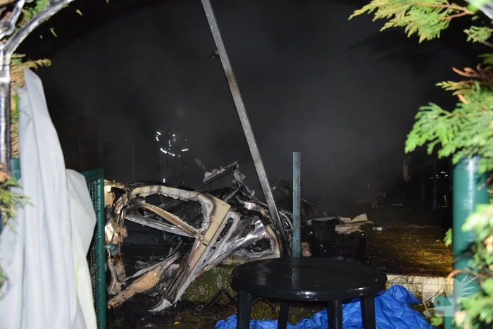 Stacaravan verwoest door brand