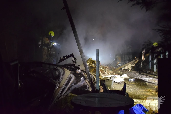 Stacaravan verwoest door brand