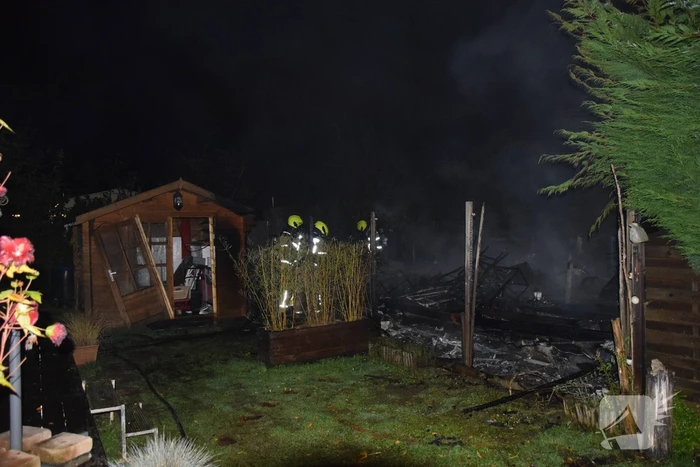 Stacaravan verwoest door brand