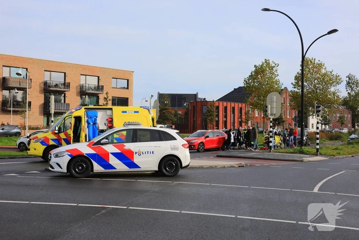 Kop-staart botsing voor stoplicht