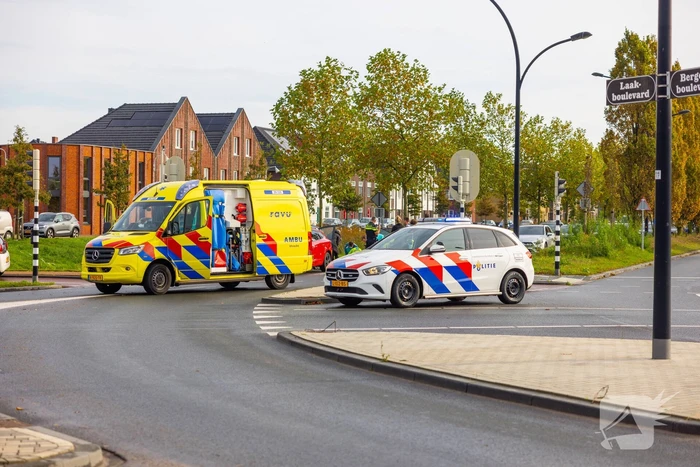 Kop-staart botsing voor stoplicht