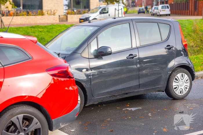 Kop-staart botsing voor stoplicht