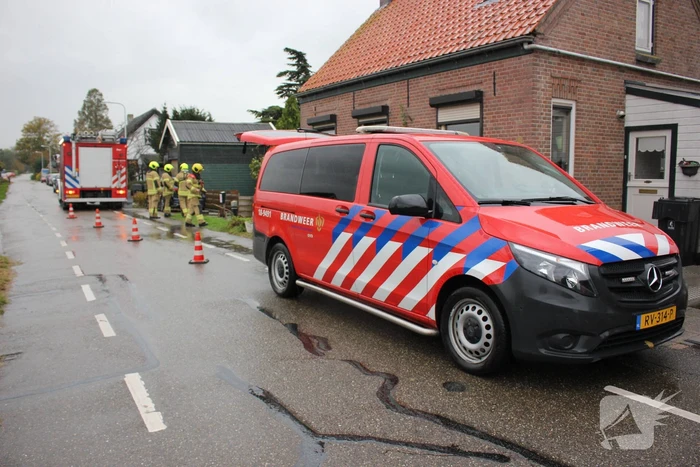 Flinke olielekkage in woonboot
