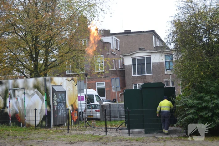 Dakbrand blijkt affakkelen van gas