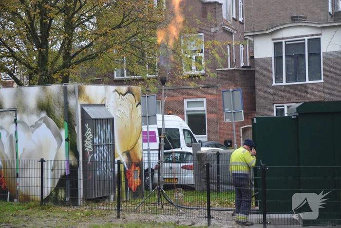 Dakbrand blijkt affakkelen van gas