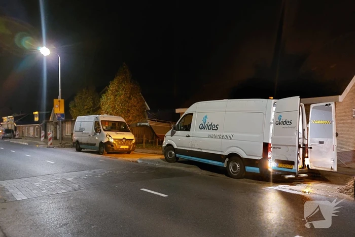 Breuk in waterleiding zorgt voor verminderde waterdruk