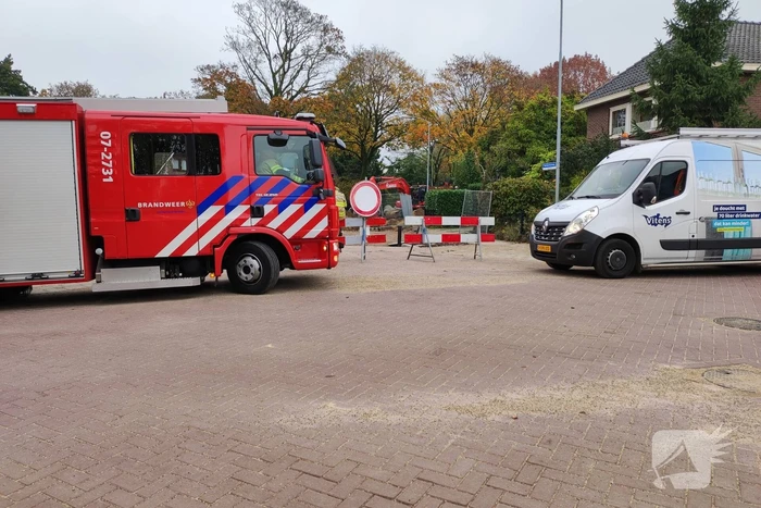 Gas- en waterleiding geraakt bij werkzaamheden