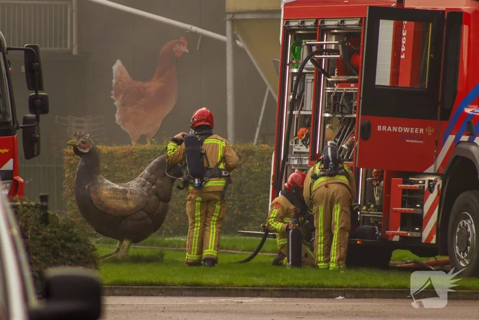 Brand in leegstaande kippenstal