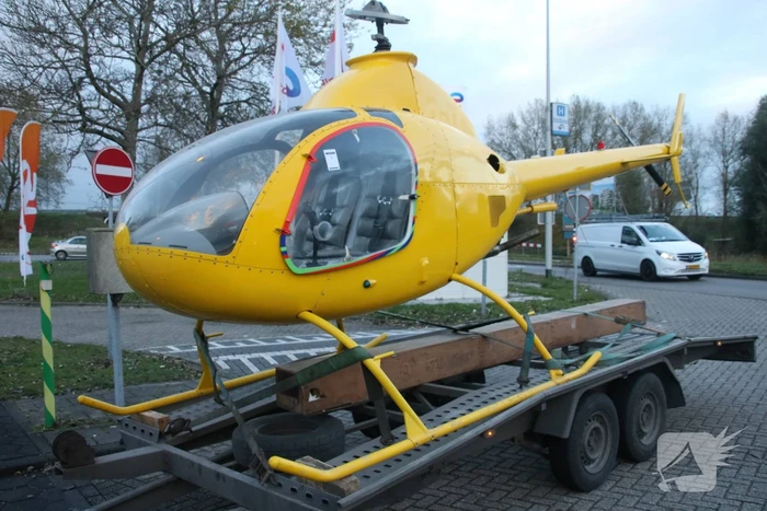 Bestuurder moet aanhanger met helikopter achterlaten