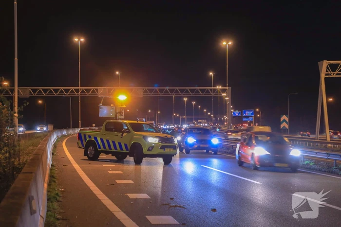 Schade bij kettingbotsing op snelweg
