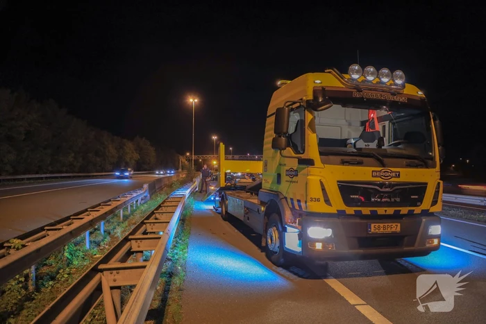 Schade bij kettingbotsing op snelweg