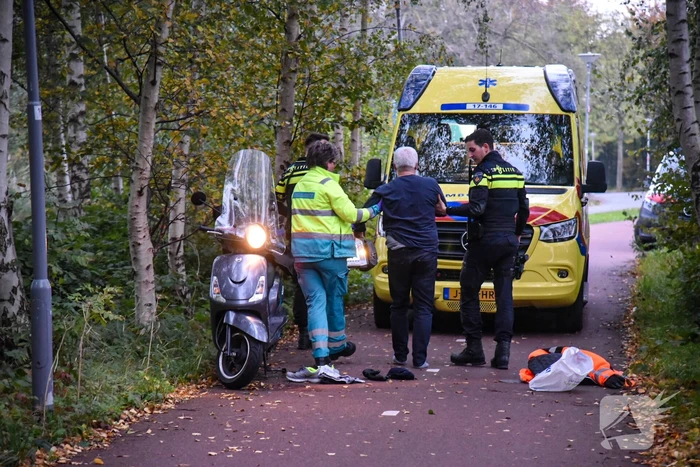 Scooterrijder gewond na flinke valpartij