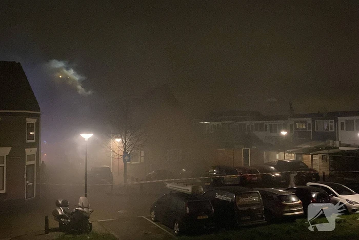 Zeer grote brand op dakterras