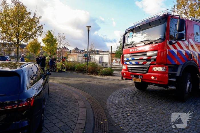 Kind bevrijdt uit bakfiets door brandweer