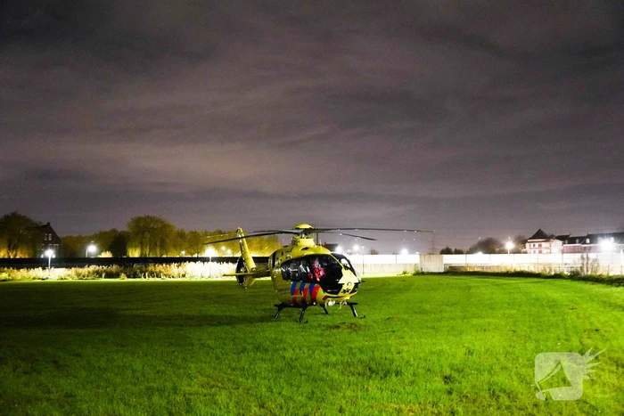 Traumahelikopter landt voor melding