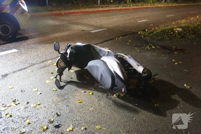 Scooterrijder gewond bij eenzijdig ongeval