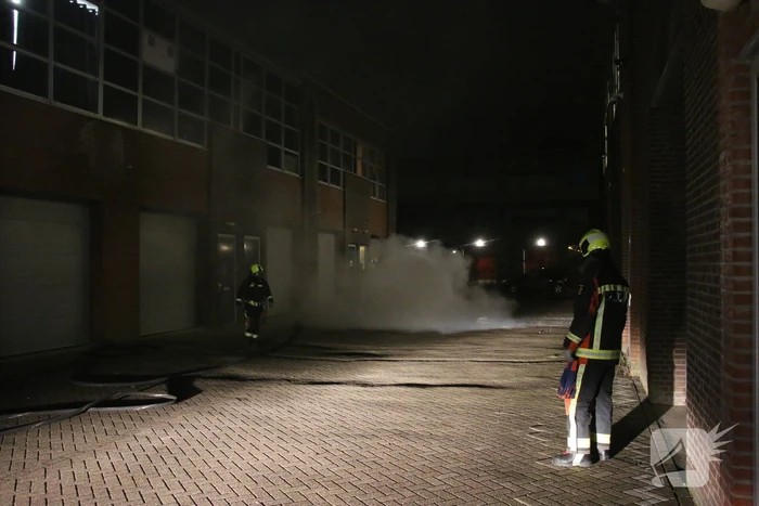 Papiercontainer in brand