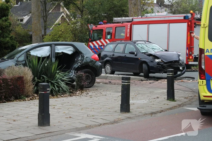 Aanhouding en gewonde na ongeval tussen voertuigen