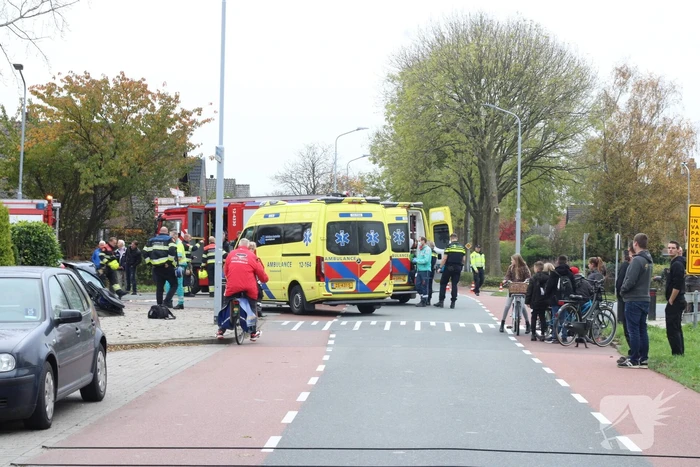 Aanhouding en gewonde na ongeval tussen voertuigen