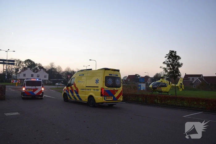 Traumahelikopter landt voor incident