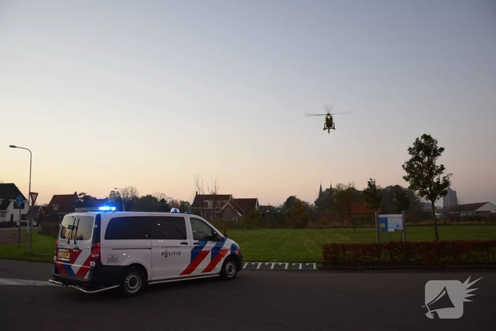 Traumahelikopter landt voor incident