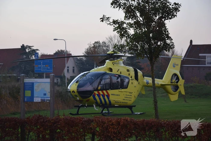 Traumahelikopter landt voor incident