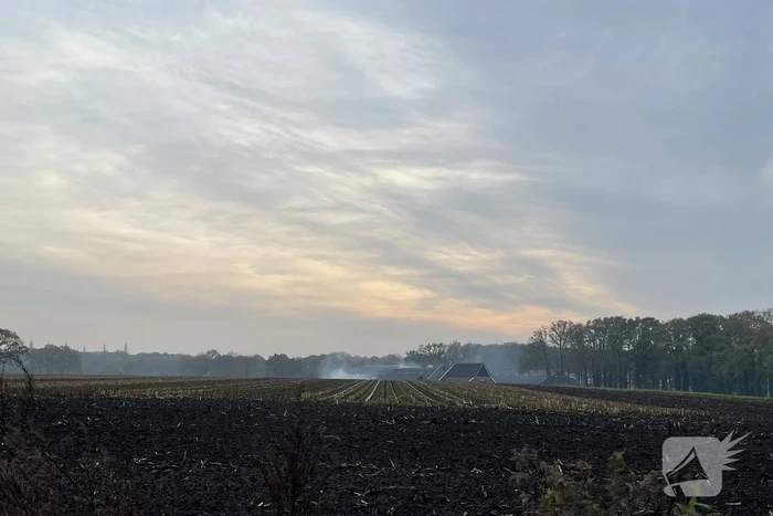 Veel rook bij brand op boerderij